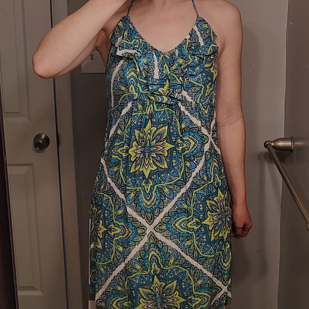 Silk Paisley Dress
